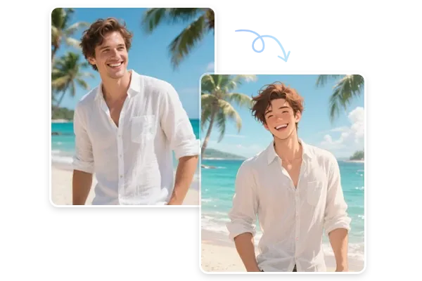 เปลี่ยนภาพถ่ายเป็นอนิเมะด้วยฟิลเตอร์ AI