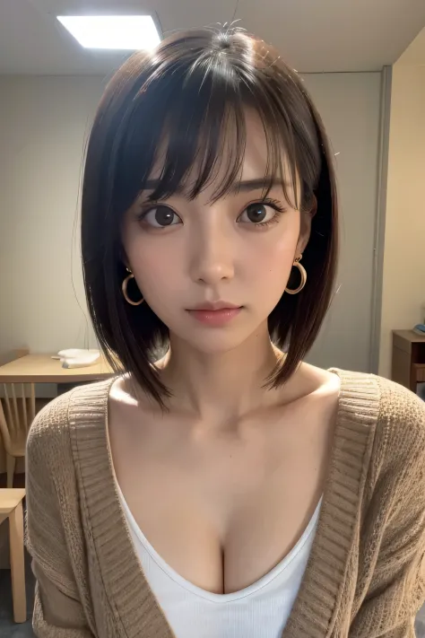 Look at me, Look at me, Look at me, Look at me, Look at me, Look at me, Look into the eyes, Eye contact, Front of face, face, indoor, tea hair, bangs, clavicle, clavicle, clavicle, shoulder, chest, Earrings, Private room, (straw,Right under the light,Insert the dildo,こちらをgaze,こちらをgaze,こちらをgaze,こちらをgaze,gaze,, cardigan,Insert the dildo,Looking Down,Looking Down, oil-covered skin,Moisturizing the skin,Gaze:1.6)