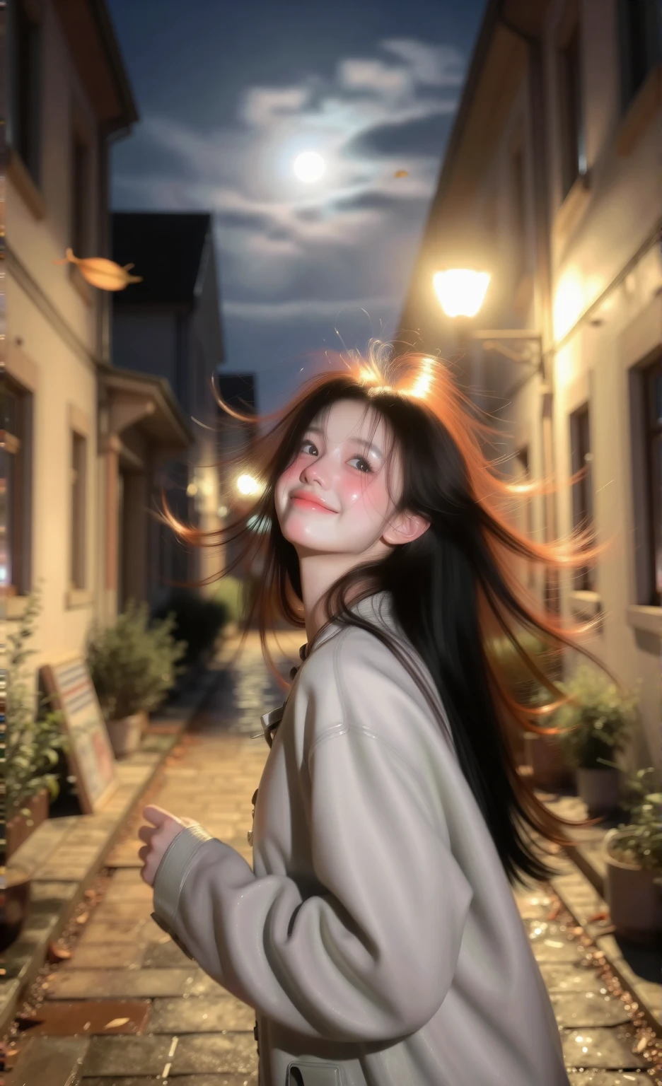 Moonlit night wind, this smile is too healing 🌙