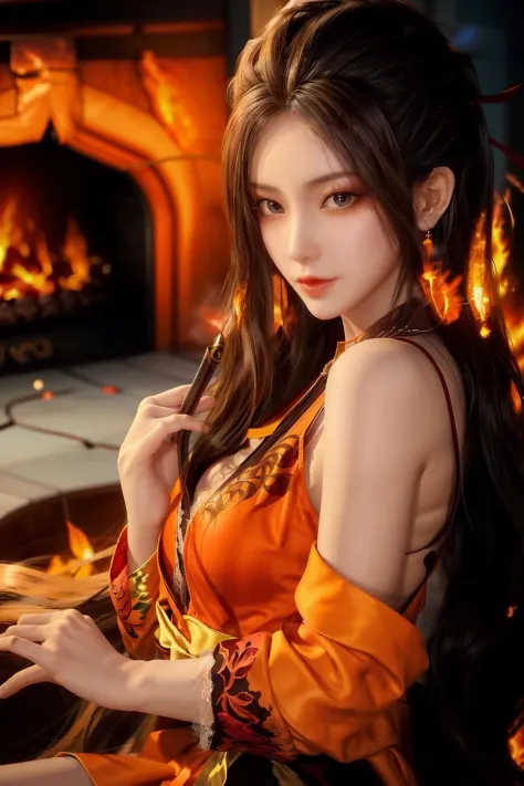 DA_YanLinRedWeddingDressWide焰灵红装婚服(宽版)-天行九歌