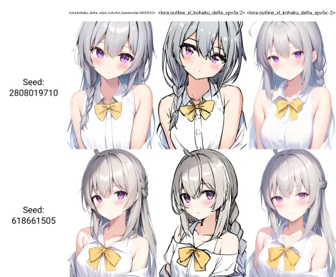 XL Outline / 轮廓线 pony/sdxl/kohaku