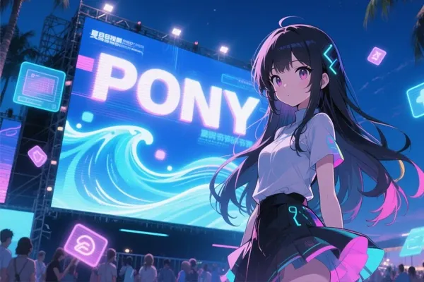 Pony Diffusionで描いたアニメ風AI美少女イラスト